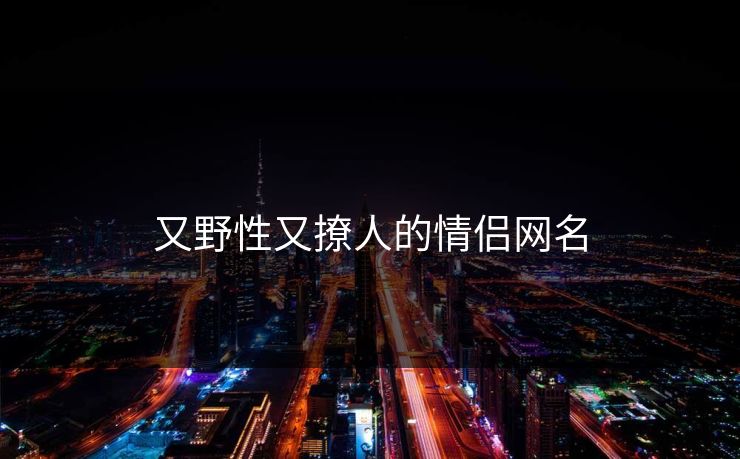 又野性又撩人的情侣网名